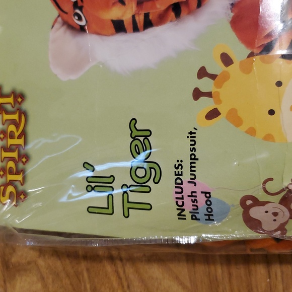 Spirit Lil' Tiger Costume Infant 0-6 Months NWT Halloween Costume Baby - Picture 5 of 9